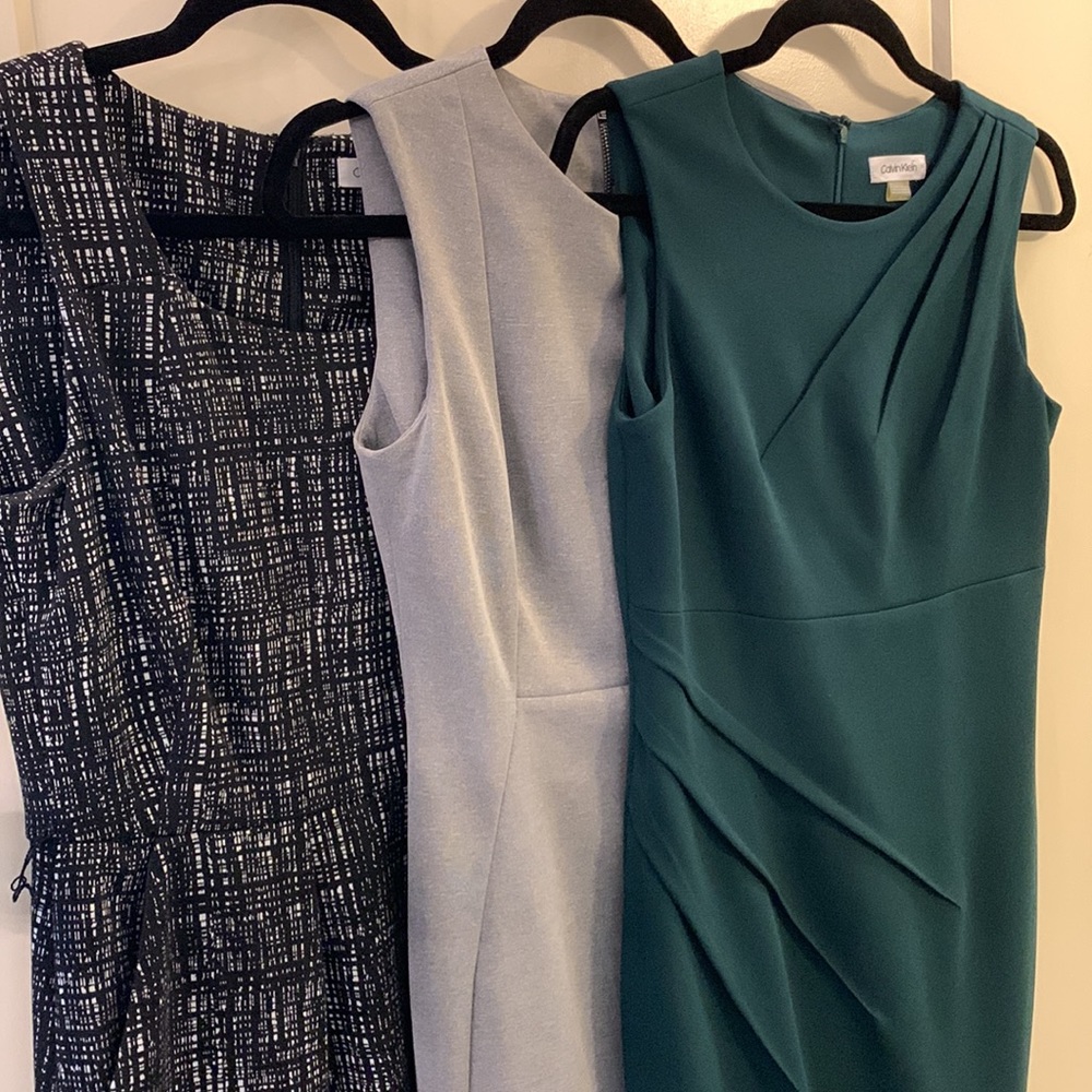 3 Calvin Klein sheath dresses